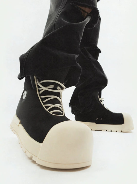 [FVVO × ROCKSTA] Thick Soled High Top Boots