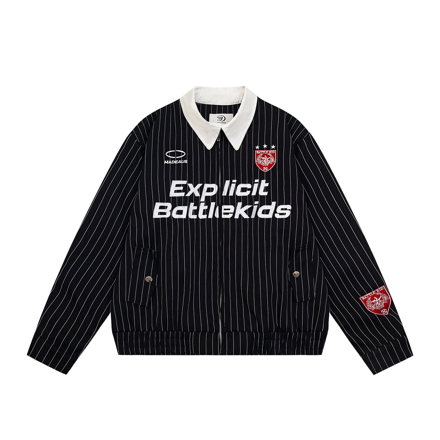 [ZPXO Select] Retro Striped Baseball Jacket