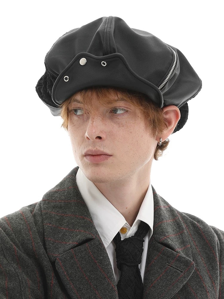[GENZERO] Zipper Tie Cloud Beret