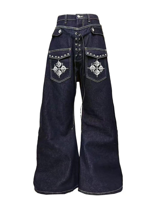 [DETW] 25AW Angel Diamond Baggy Jeans