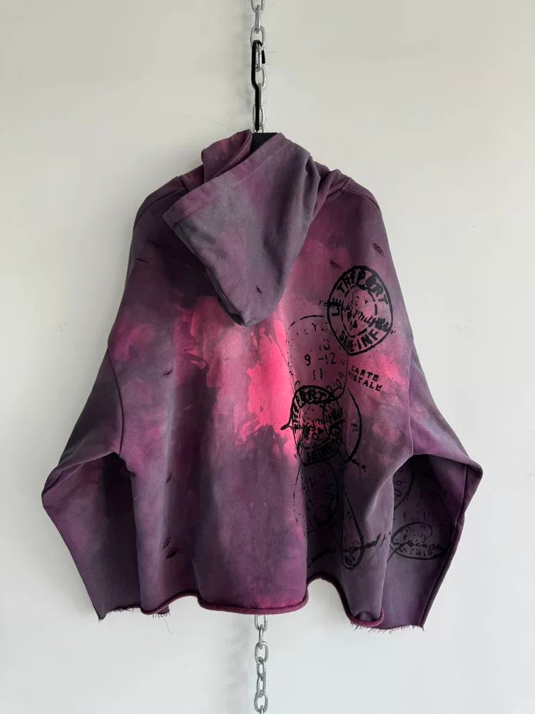 [Hell System] 450g Loose-Fitting Terry Hoodie