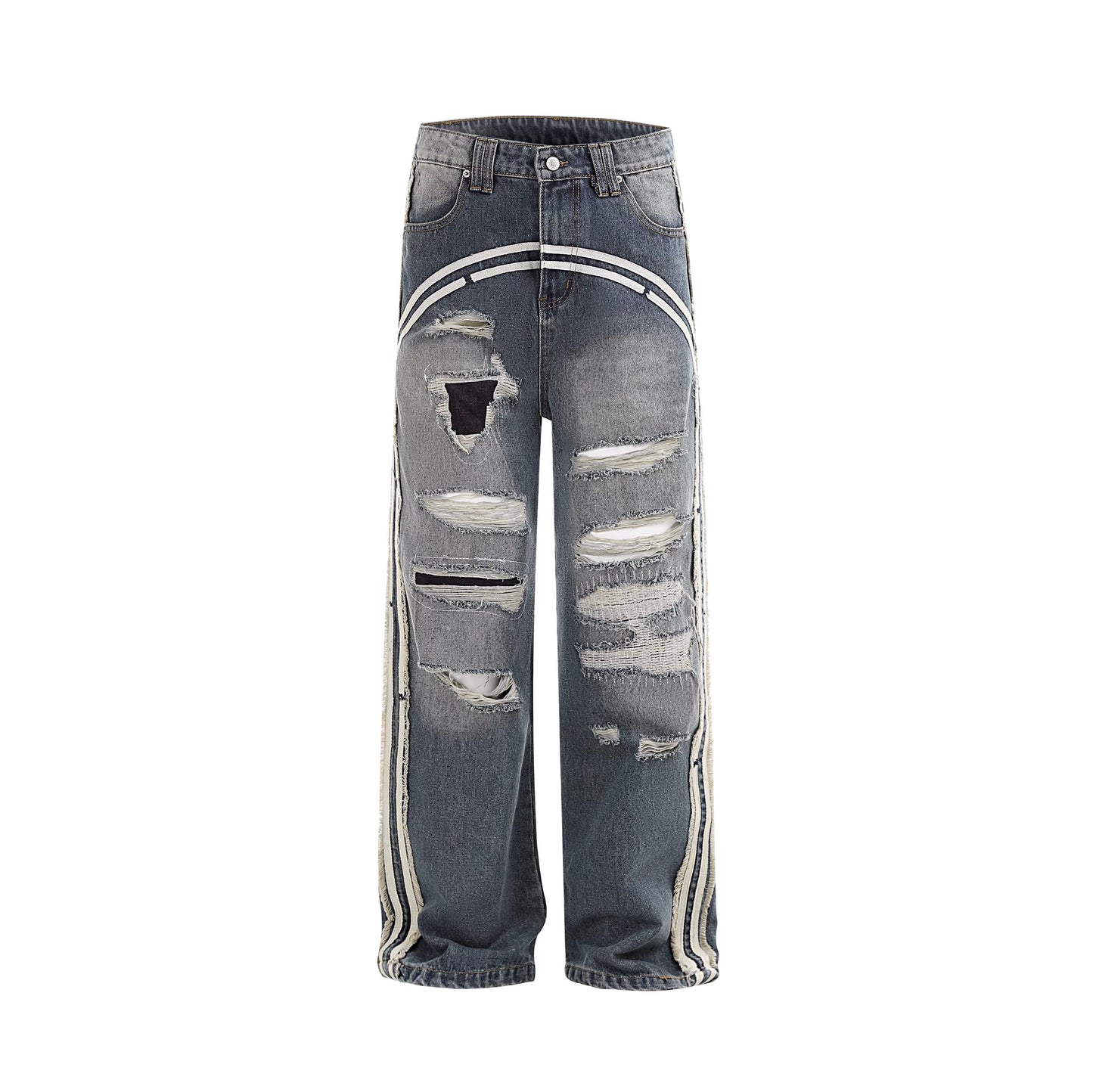 [ZPXO Select] Track Ripped Jeans