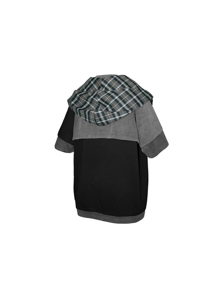 [RELABEL] Removable Scarf Hooded Tee