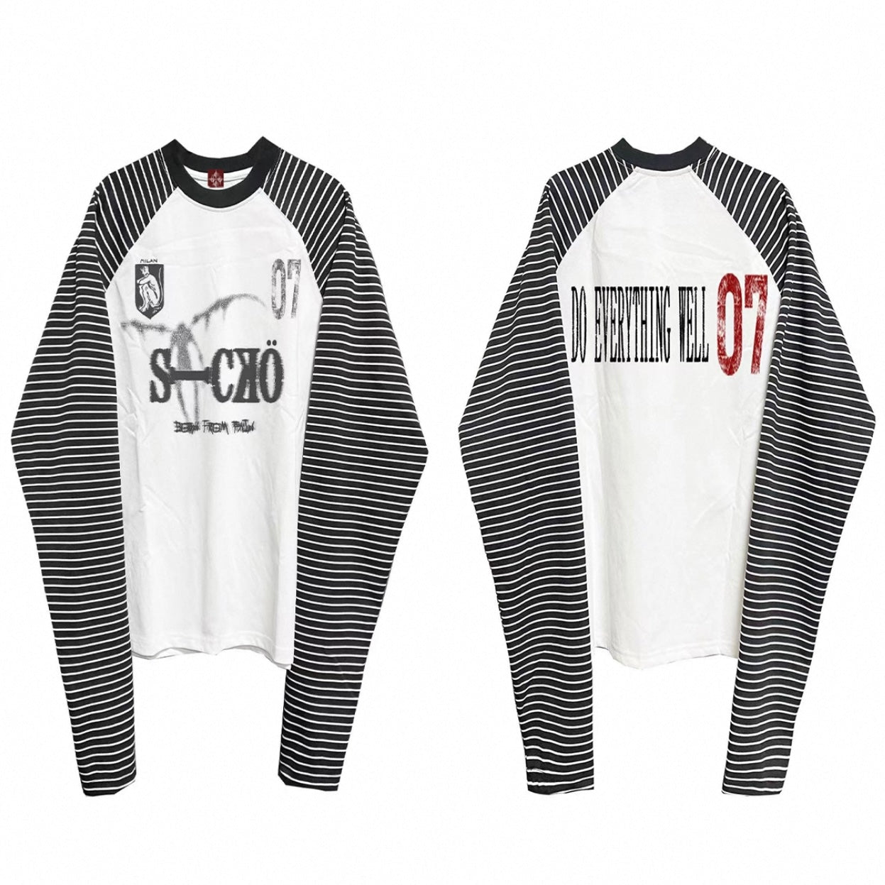 [DETW] 24AW Death Note Stripe Long Sleeve Shirt