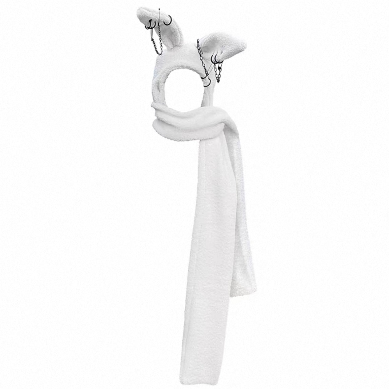 [CFIERCE] Rabbit Plush Scarf Hat 2 colour ways