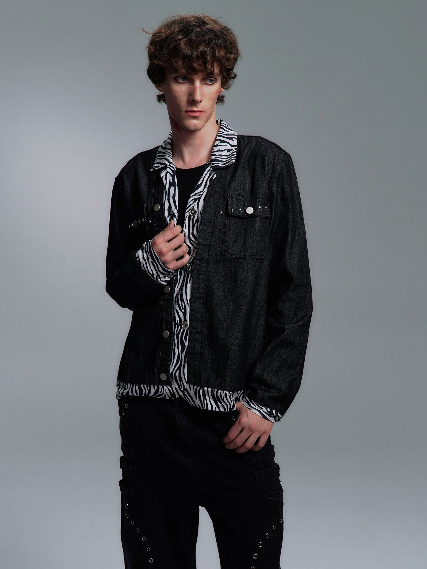 [PAIKI] Zebra Denim Jacket