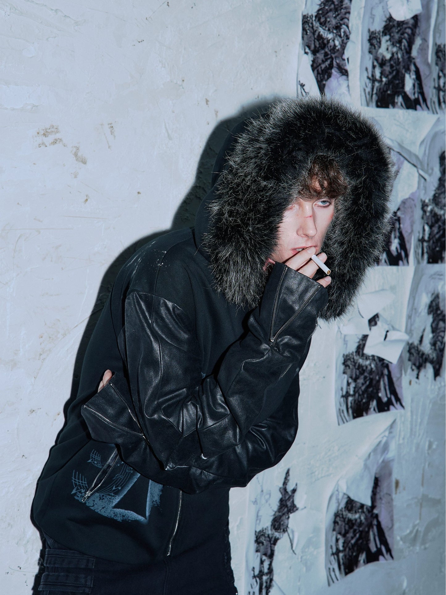 [PAIKI] Heart Cross Hooded Jacket