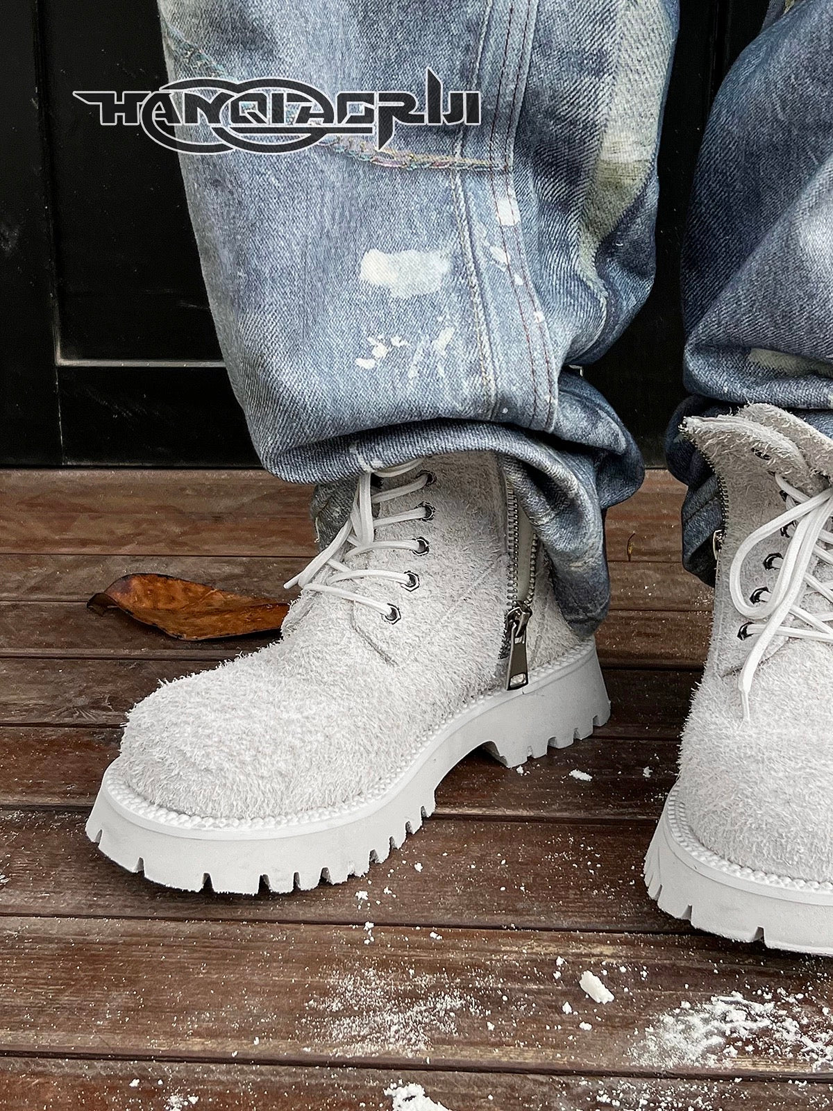 [HANQIAORIJI] Big White Boots