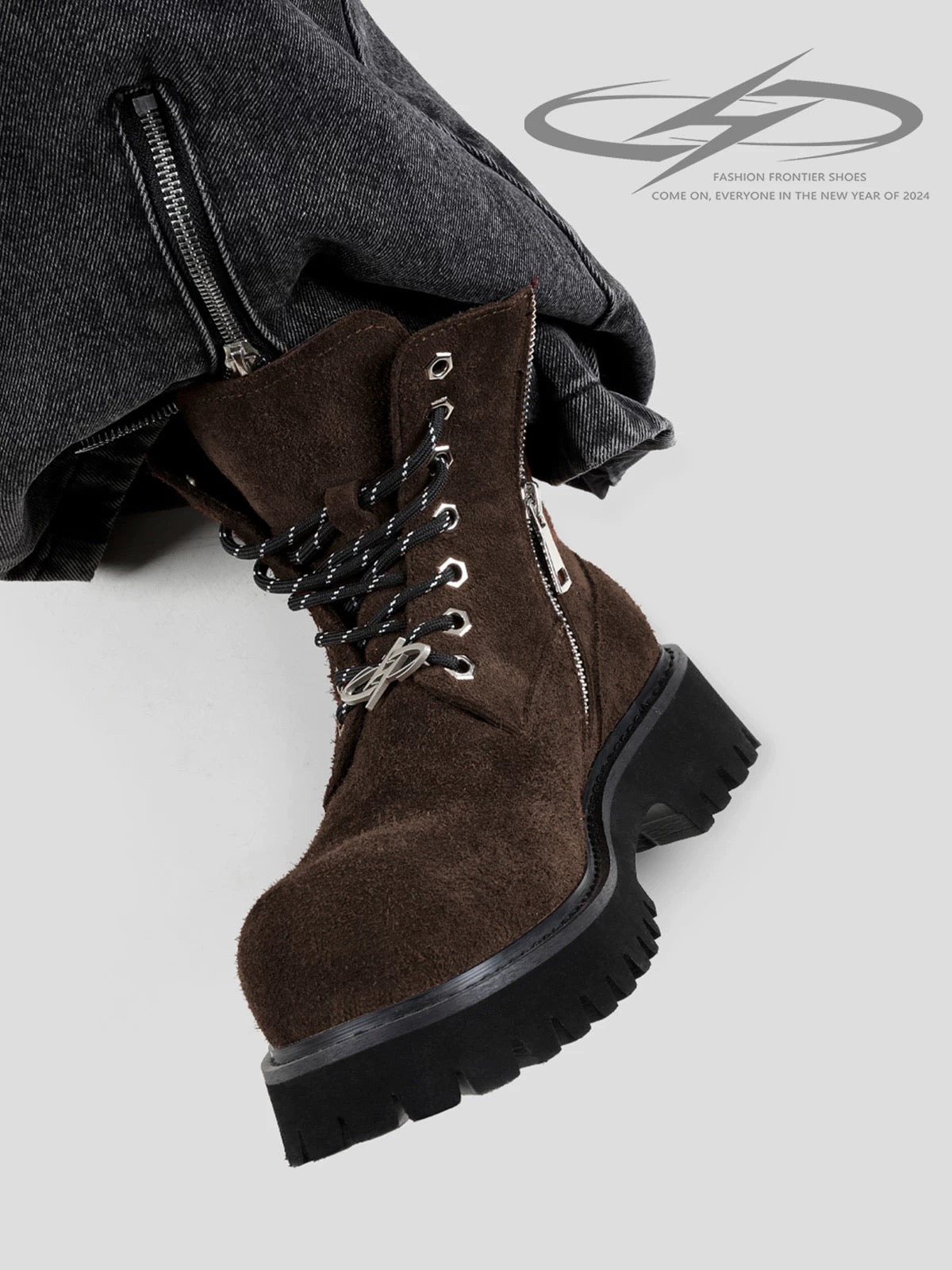 [HANQIAORIJI] Big Brown Boots