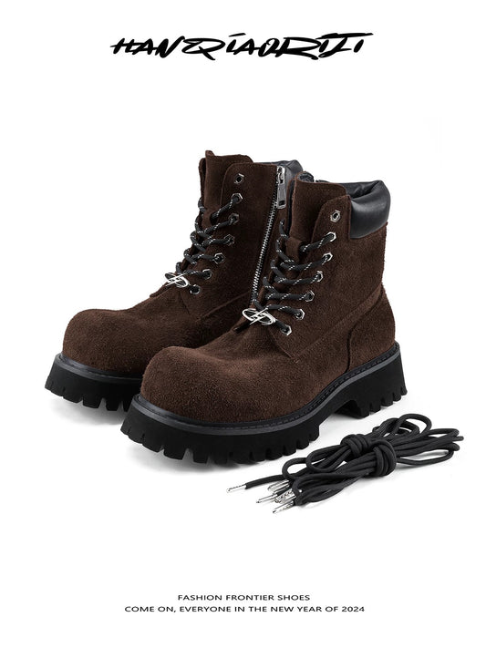 [HANQIAORIJI] Big Brown Boots
