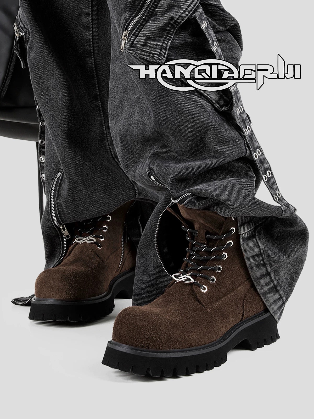 [HANQIAORIJI] Big Brown Boots