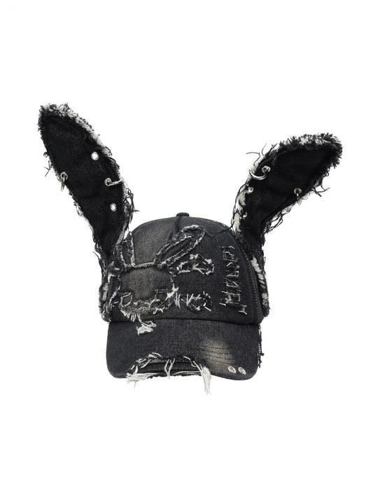 [CFIERCE] Denim Rabbit Ear Hat
