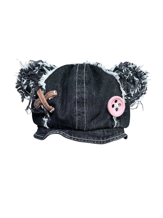 [CFIERCE] Black Bear Ear Hat