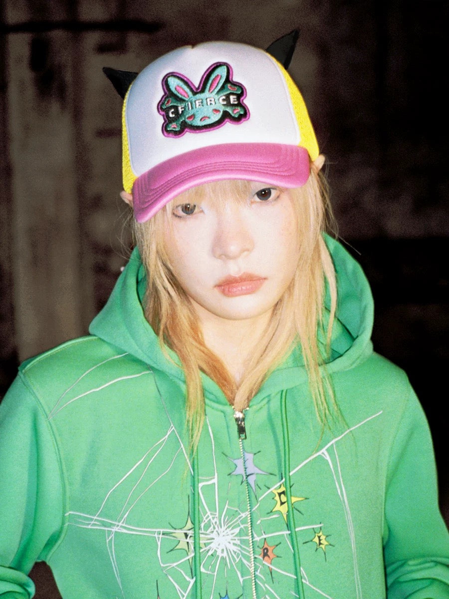 [CFIERCE] Embroidered Horn Hat 2 colour ways