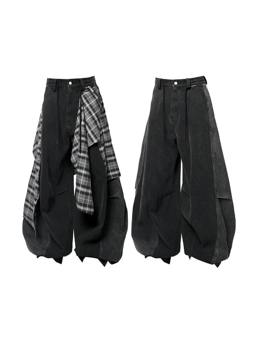 [RELABEL] Detachable Layered Jeans