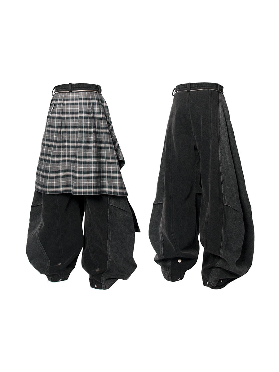 [RELABEL] Detachable Layered Jeans