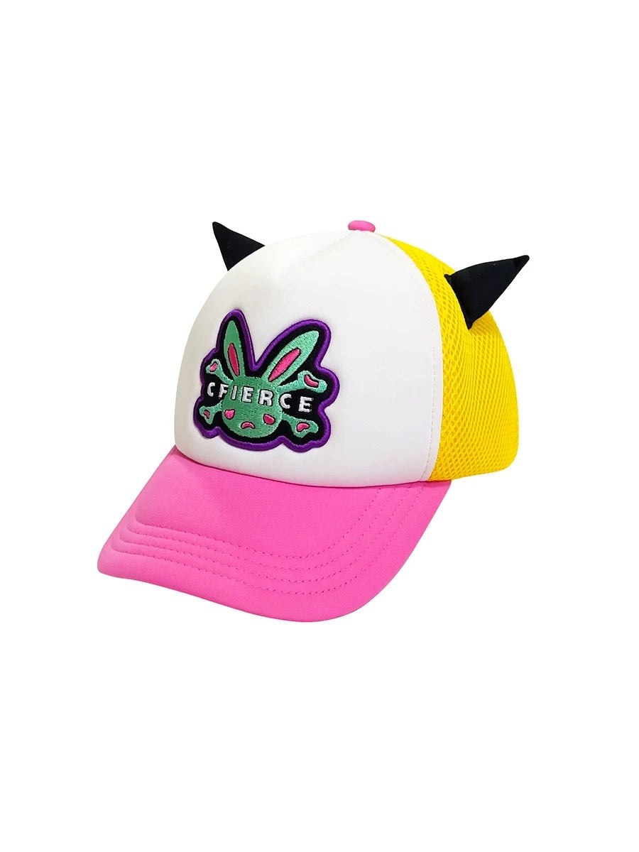 [CFIERCE] Embroidered Horn Hat 2 colour ways