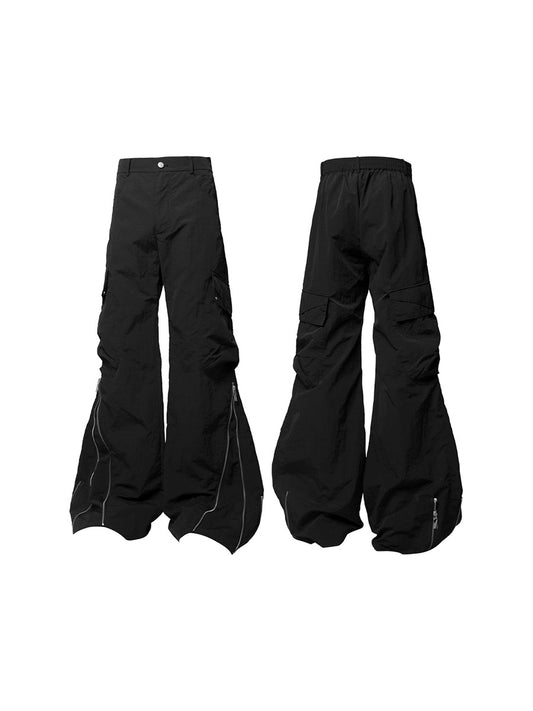 [RELABEL] Zipper Nylon Casual Pants