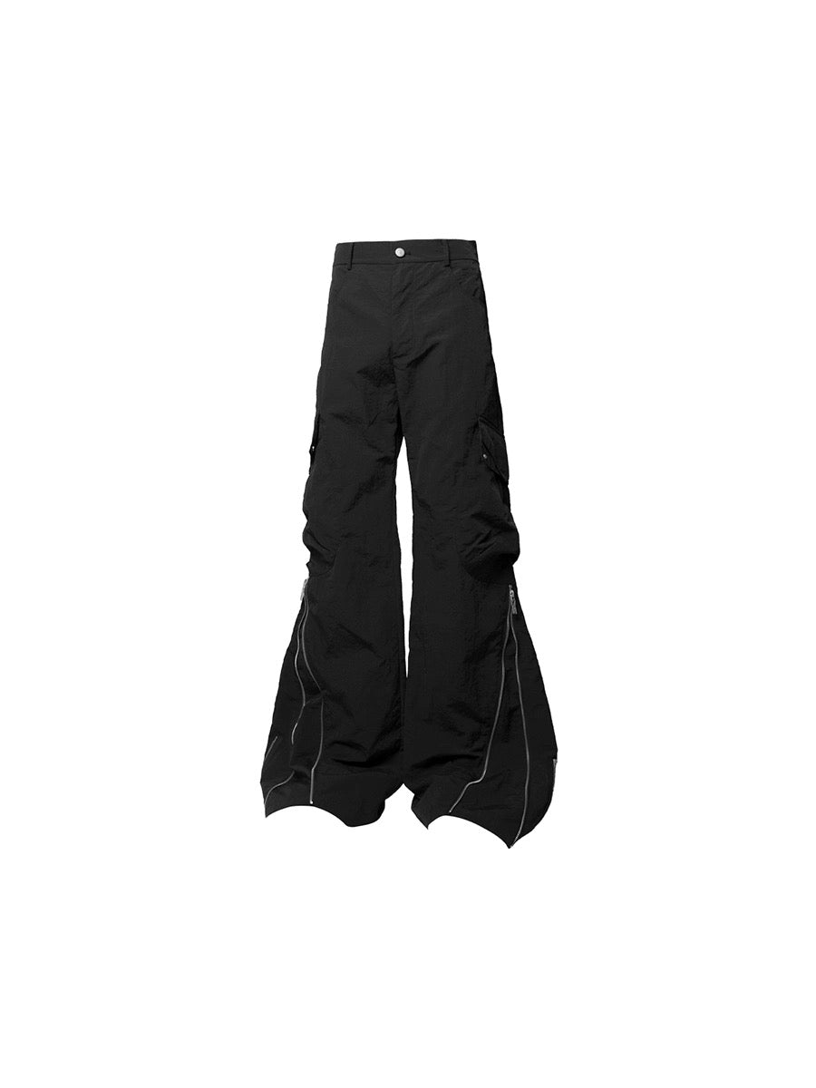 [RELABEL] Zipper Nylon Casual Pants