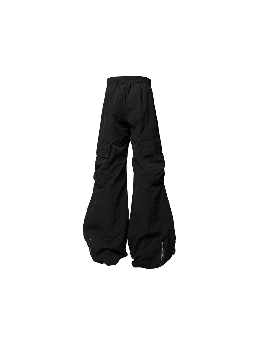 [RELABEL] Zipper Nylon Casual Pants
