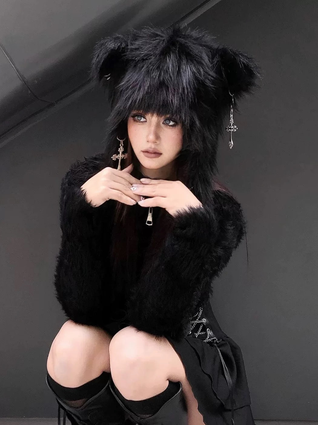 [ZPXO Select] Animal Ear Furry Hat