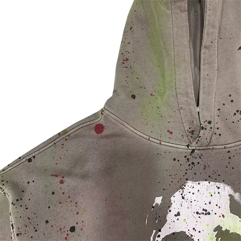 [Hell System] Heavyweight Spray Print Hoodie