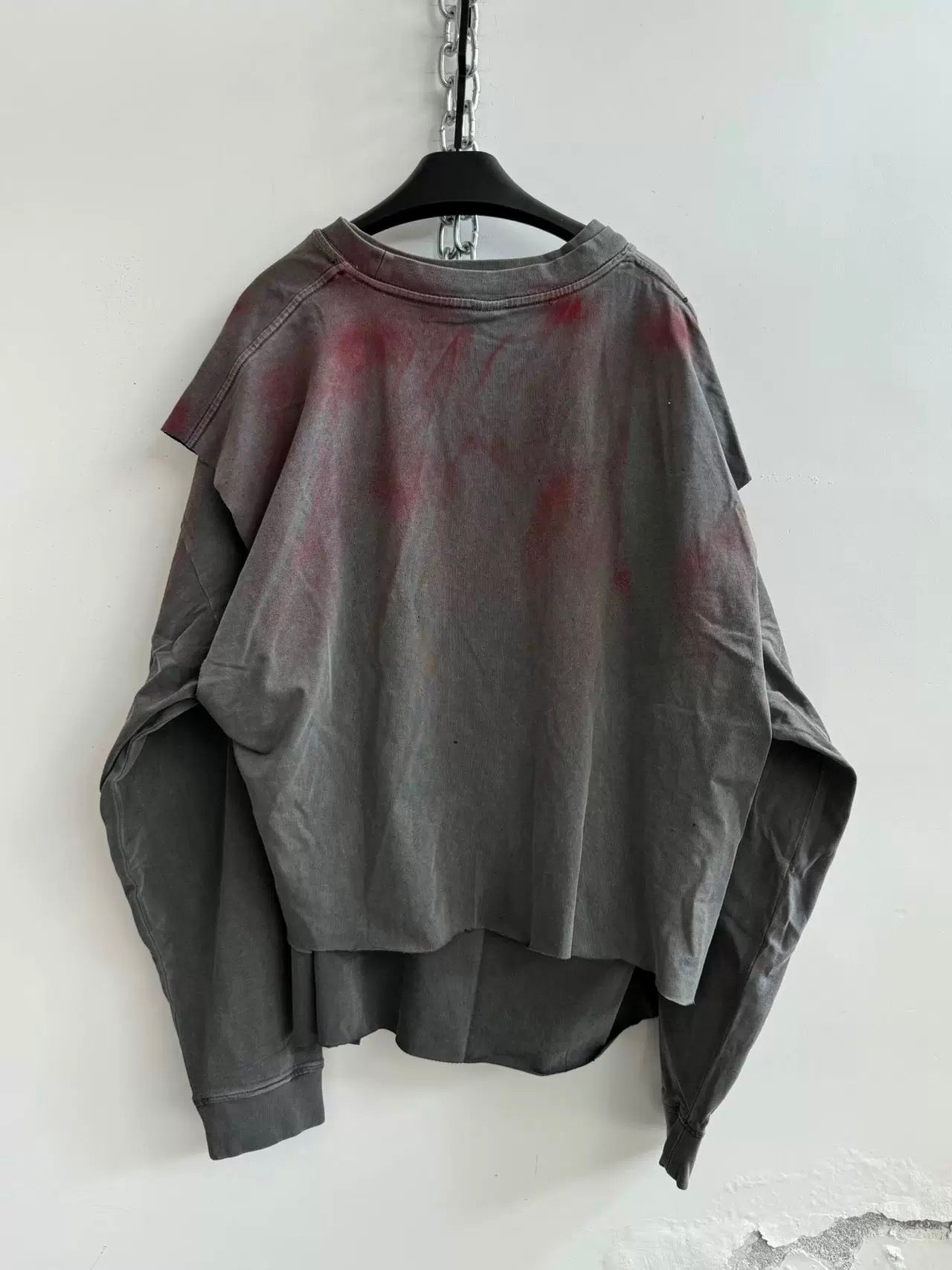 [Hell System] Deconstructed Pacthwork Sweatshirt