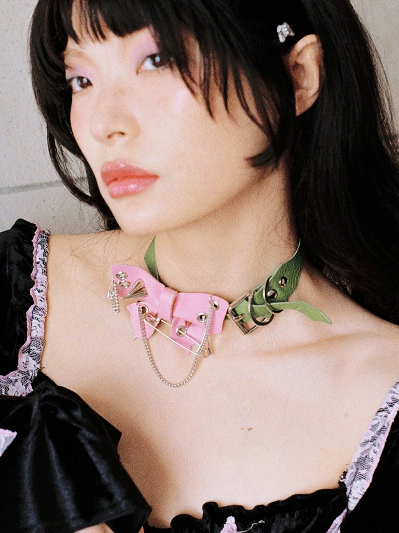[CFIERCE] Thorn Butterfly Punk Choker