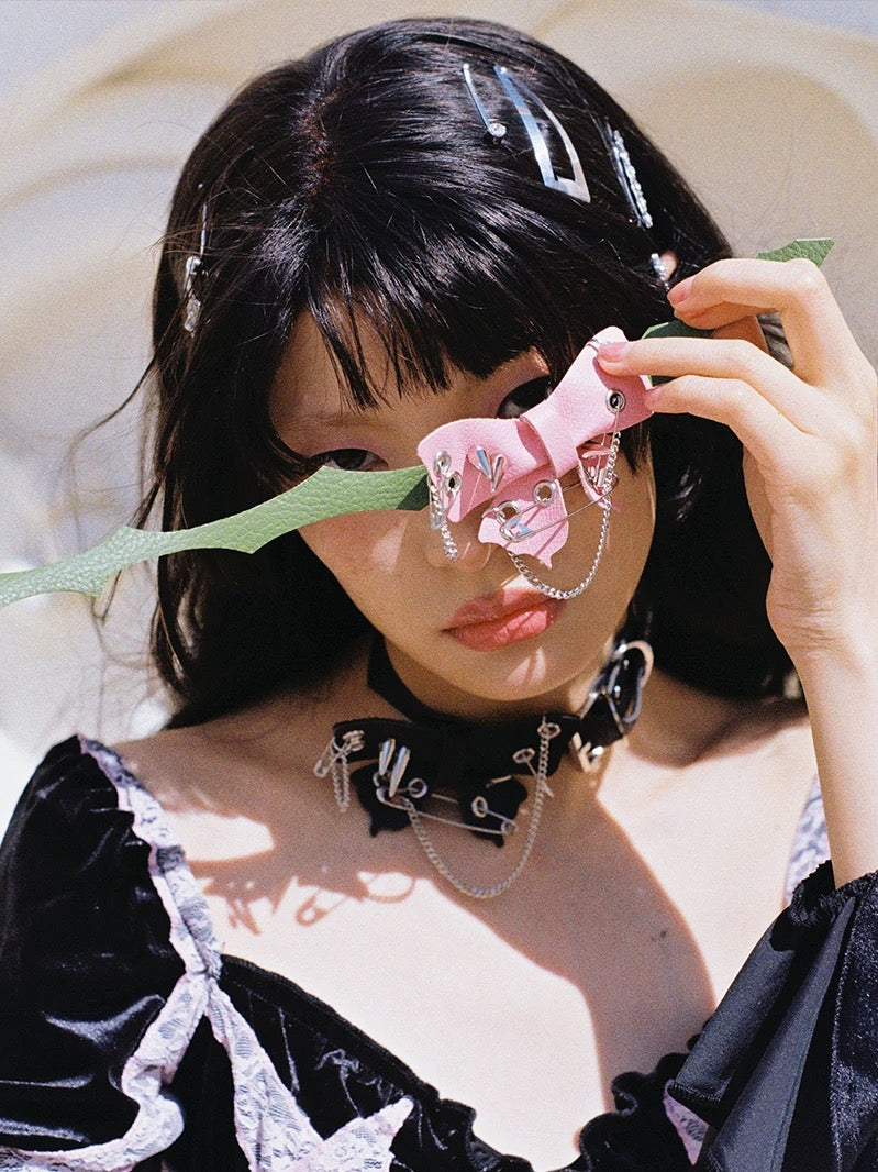 [CFIERCE] Thorn Butterfly Punk Choker