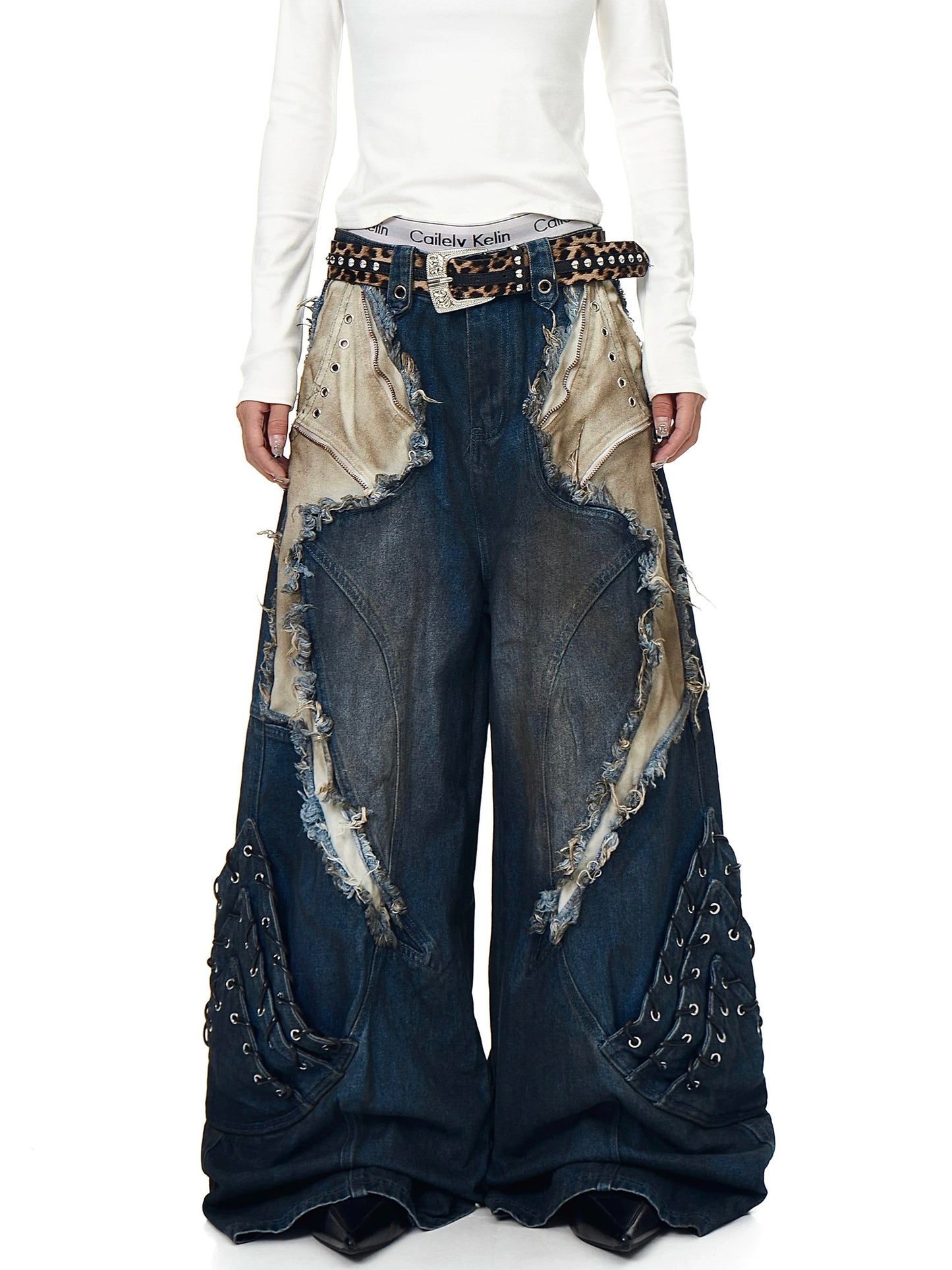 [ZPXO Select] Distressed Super Baggy Denim Pants 2 color ways