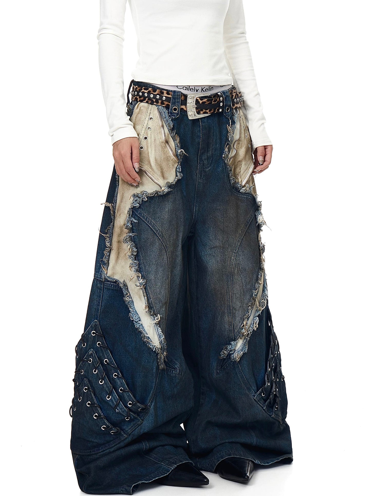 [ZPXO Select] Distressed Super Baggy Denim Pants 2 color ways