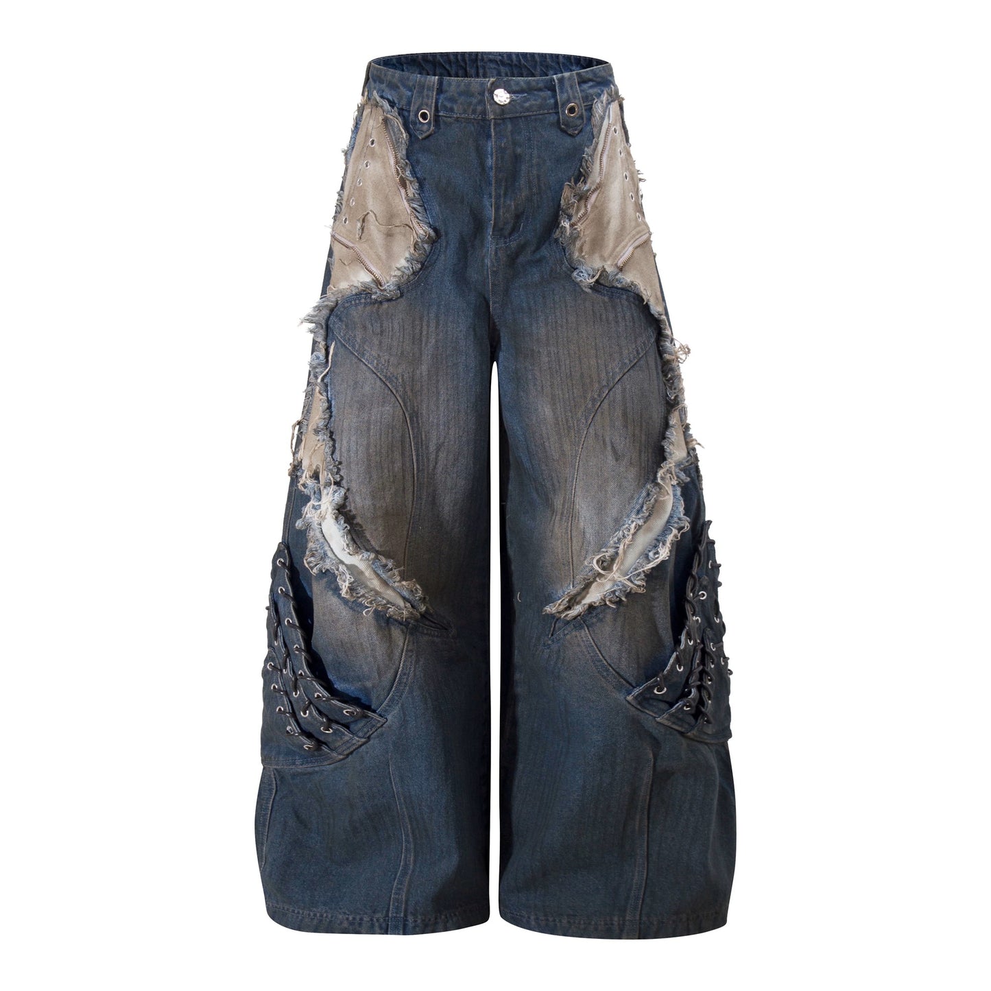[ZPXO Select] Distressed Super Baggy Denim Pants 2 color ways