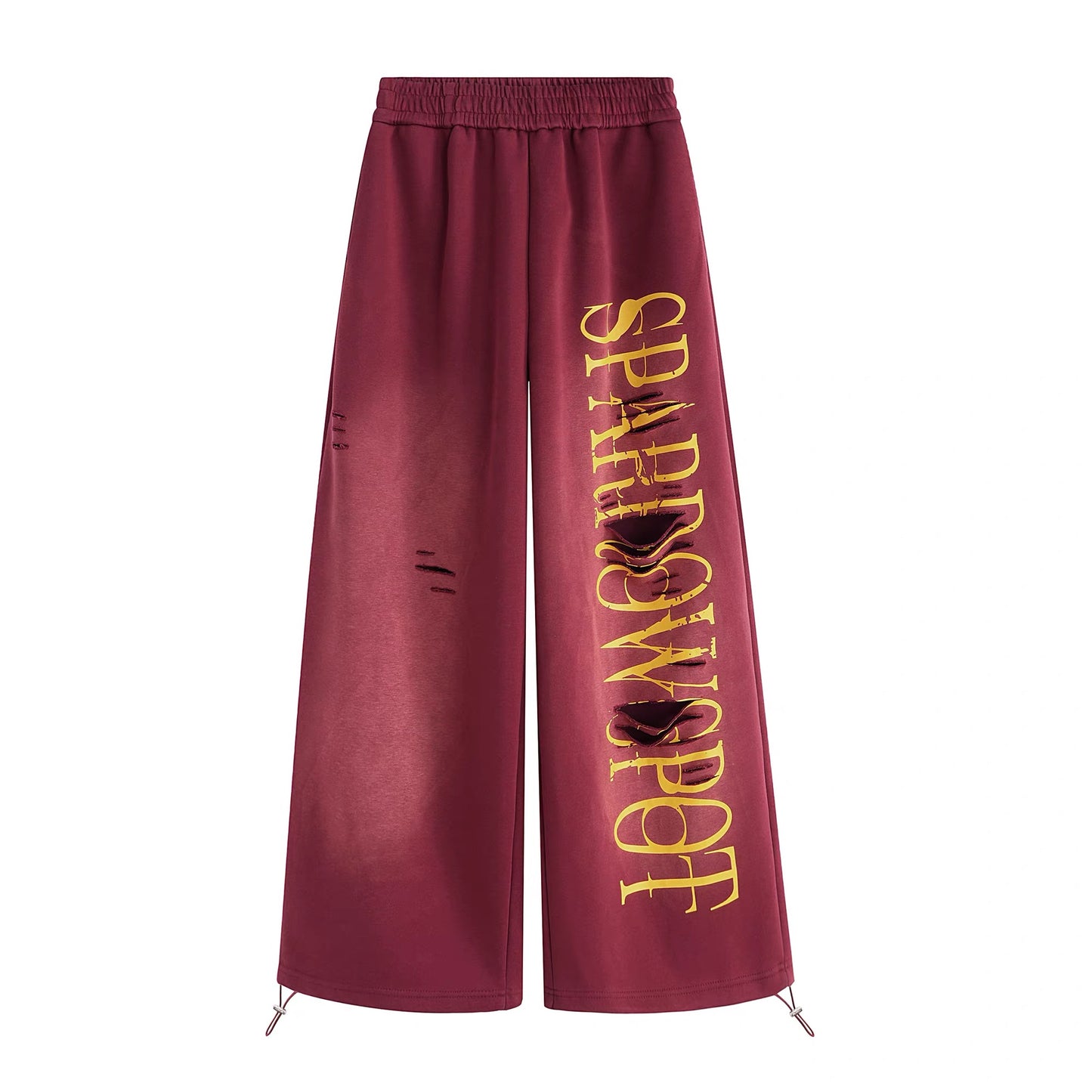 [ZPXO Select] American Retro Distressed Gradient Sweatpants