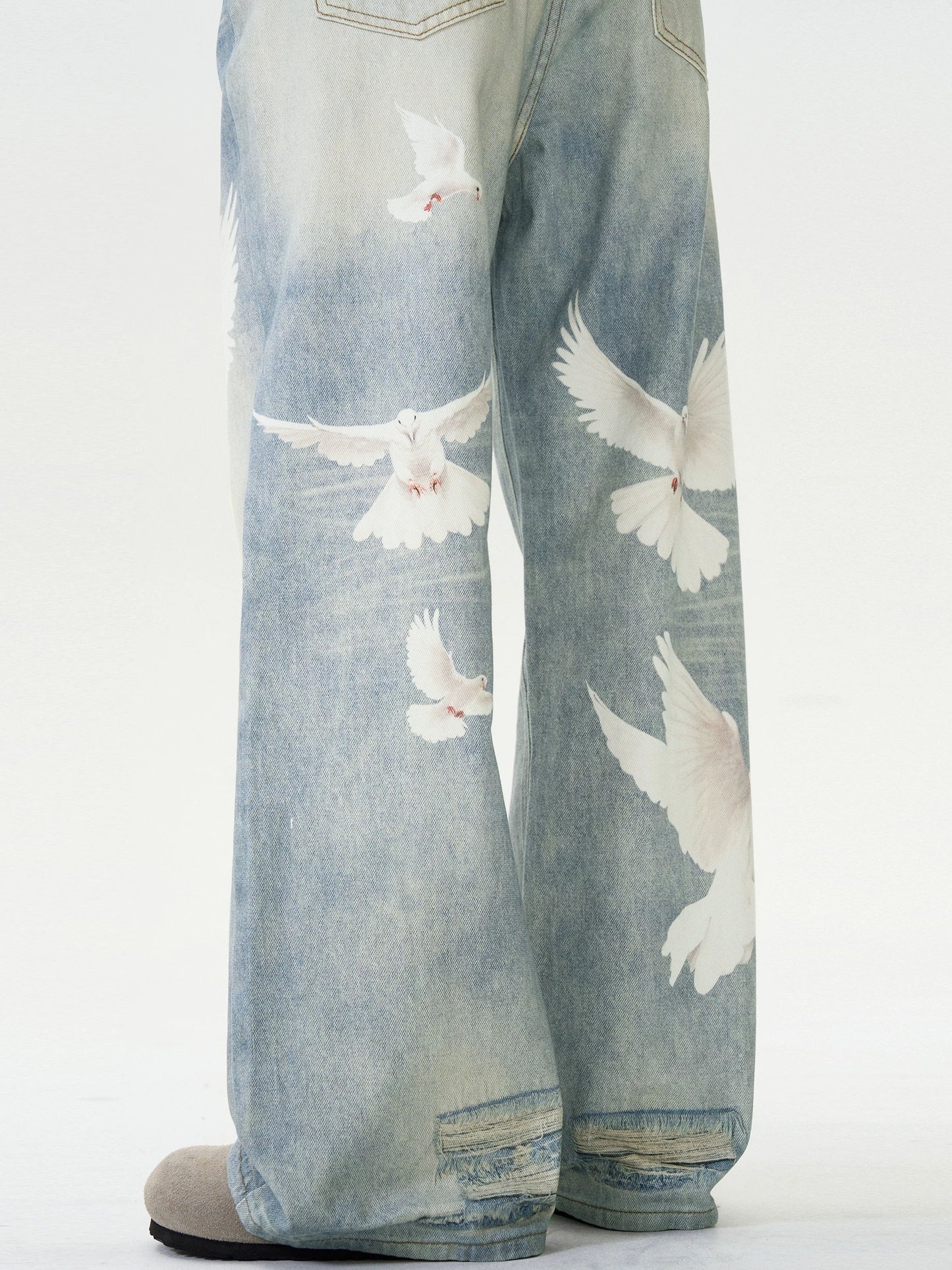 [ZPXO Select] Peace Dove Washed Jeans