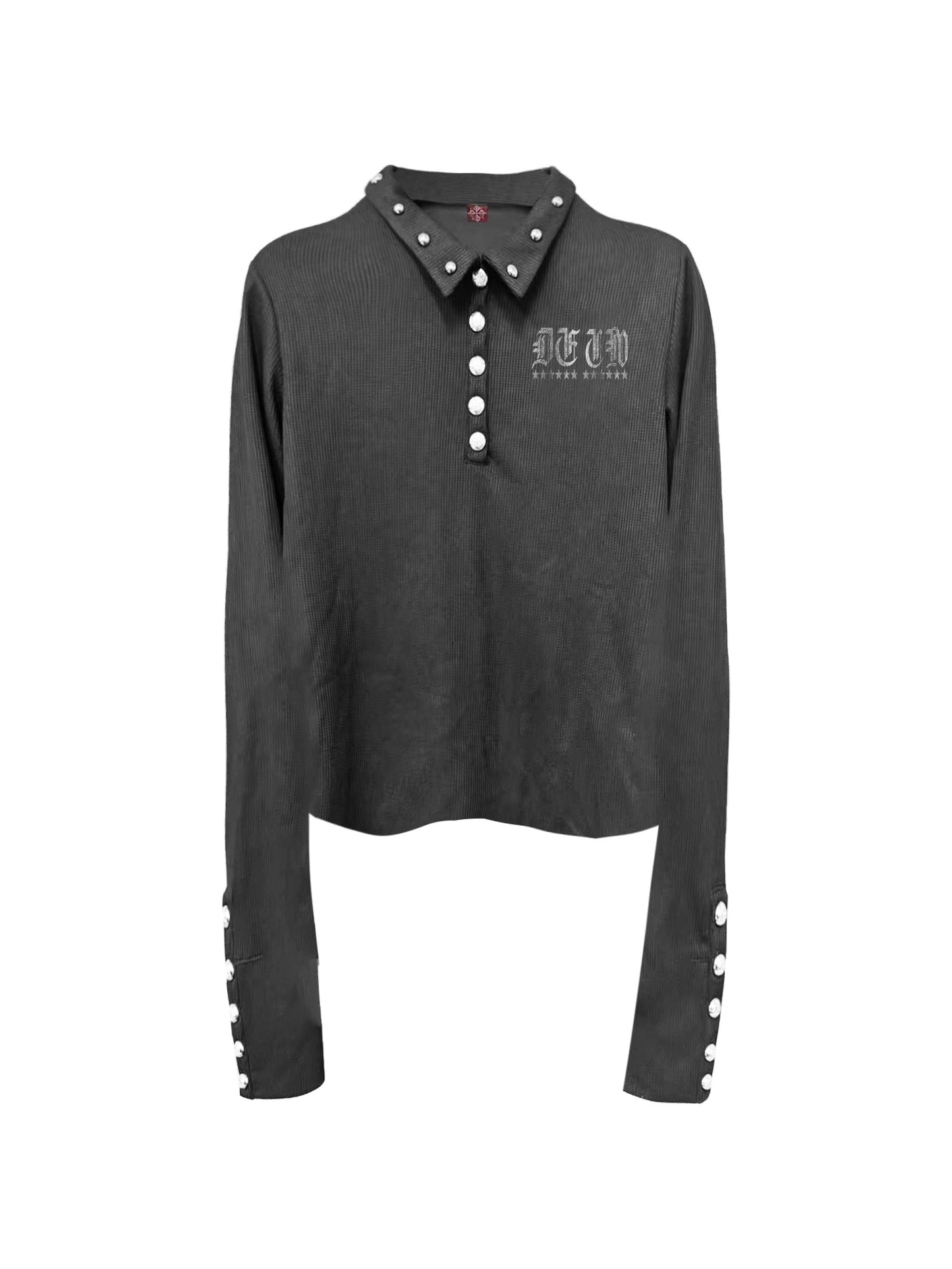 [DETW] 25AW Letter Print Polo Shirt