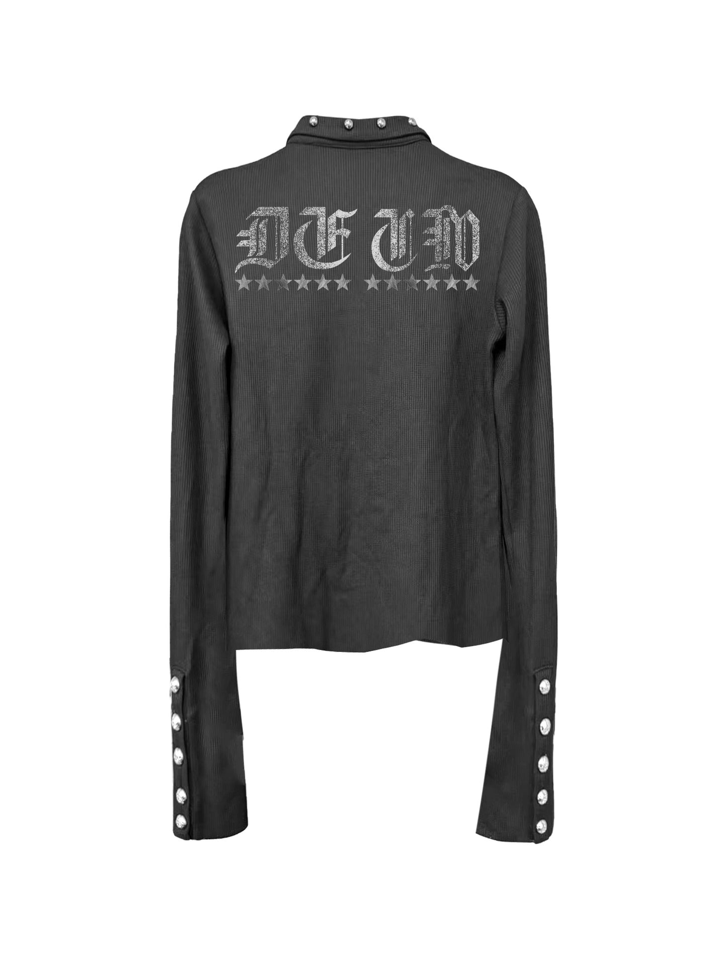 [DETW] 25AW Letter Print Polo Shirt