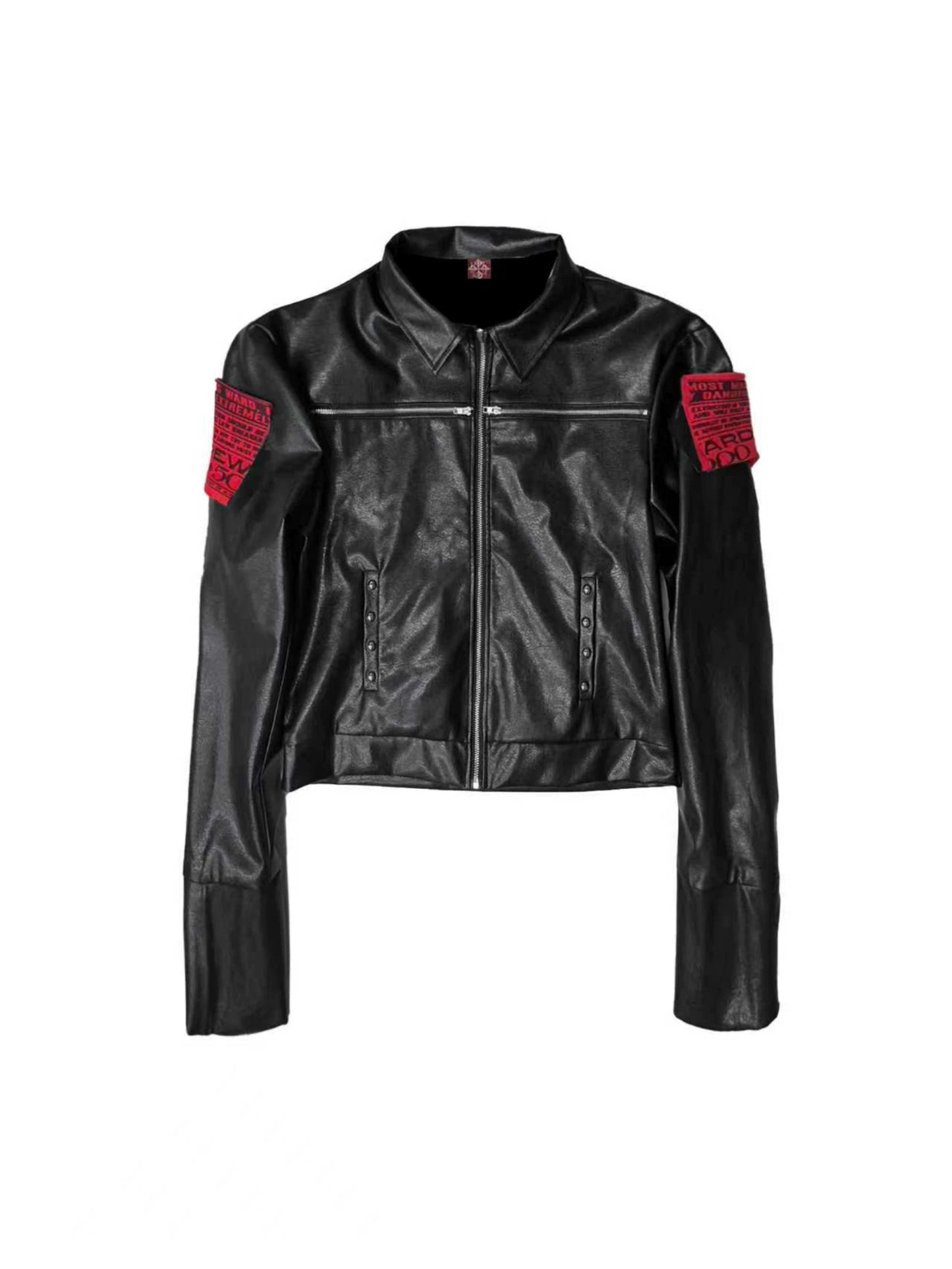 [DETW] 25AW Faux Leather Jacket