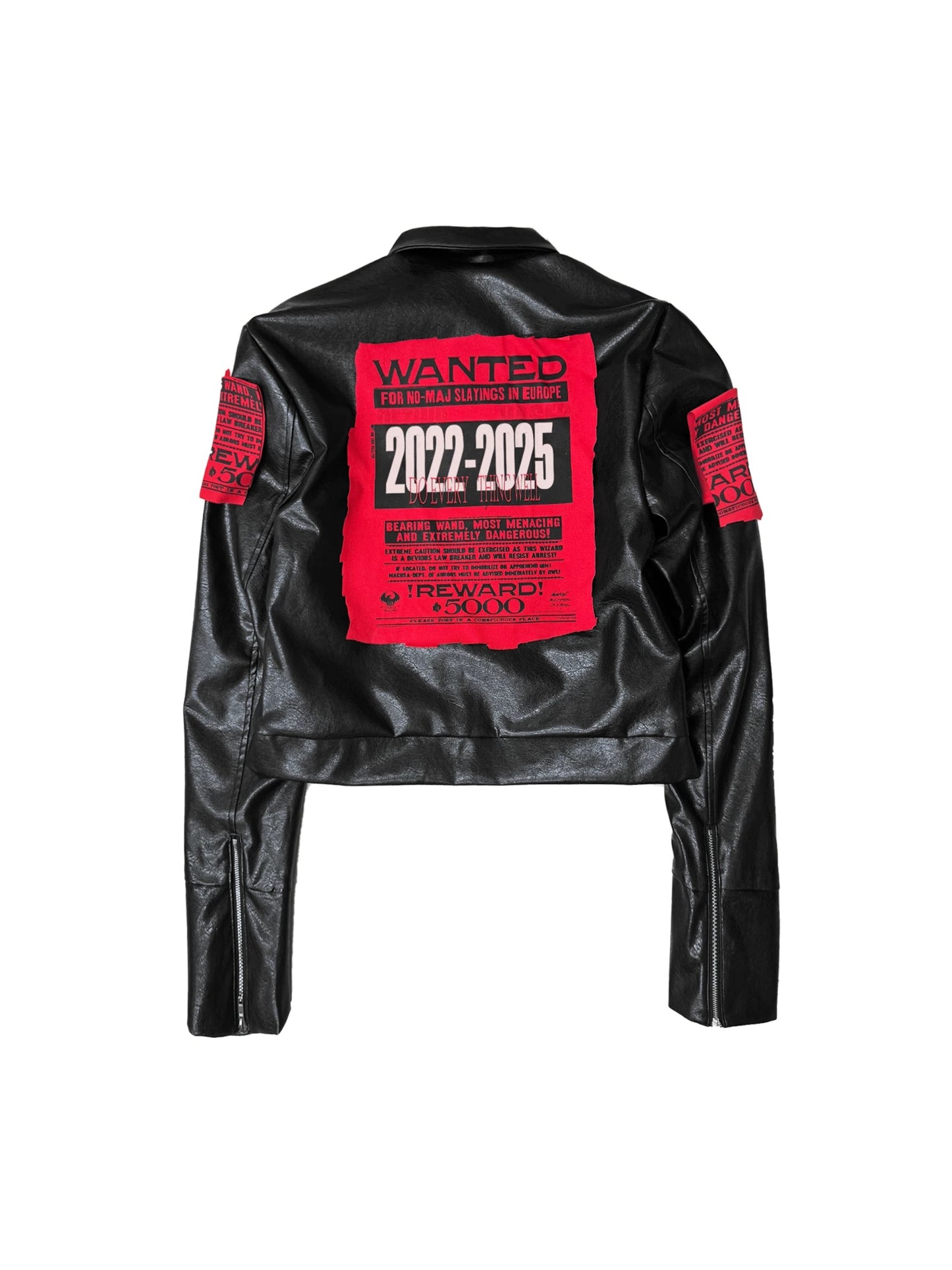 [DETW] 25AW Faux Leather Jacket