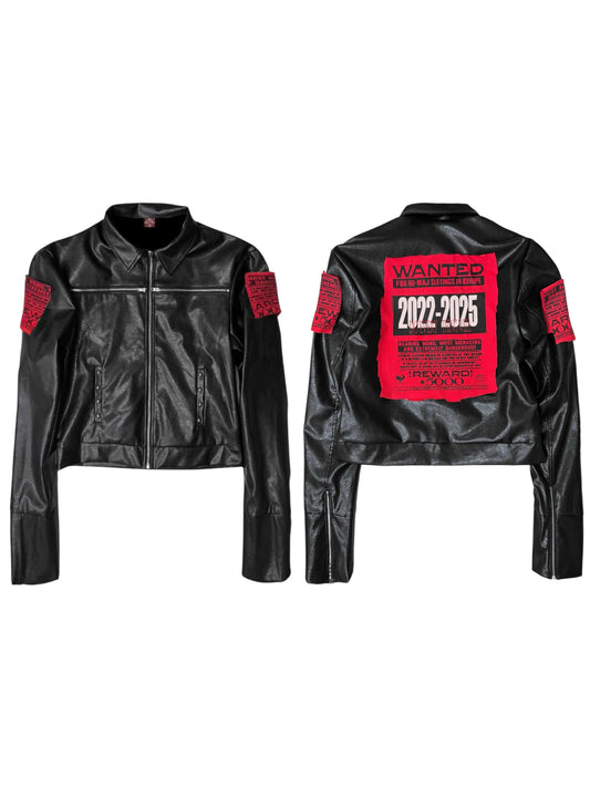 [DETW] 25AW Faux Leather Jacket