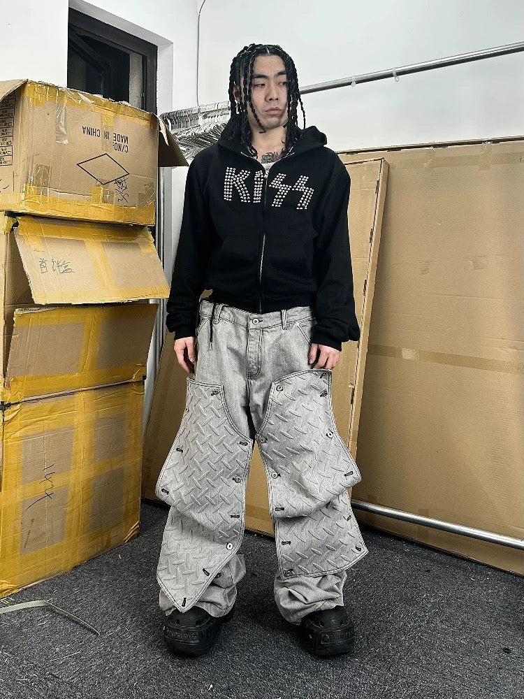 [RYE CHASIN] Detachable Deconstructed Jeans