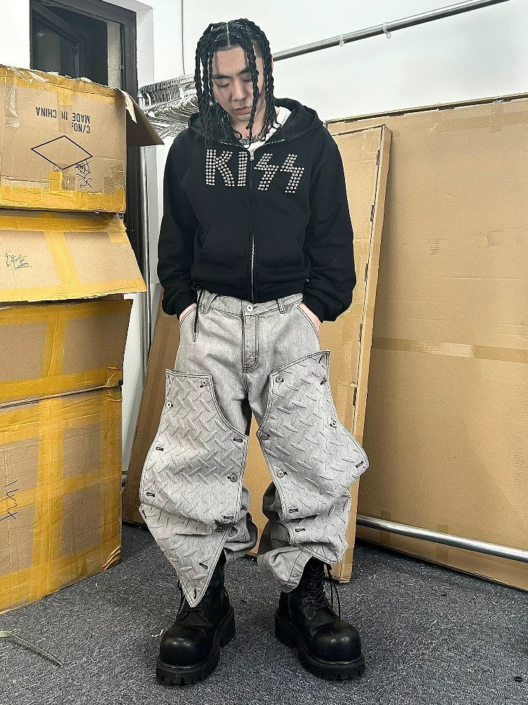 [RYE CHASIN] Detachable Deconstructed Jeans