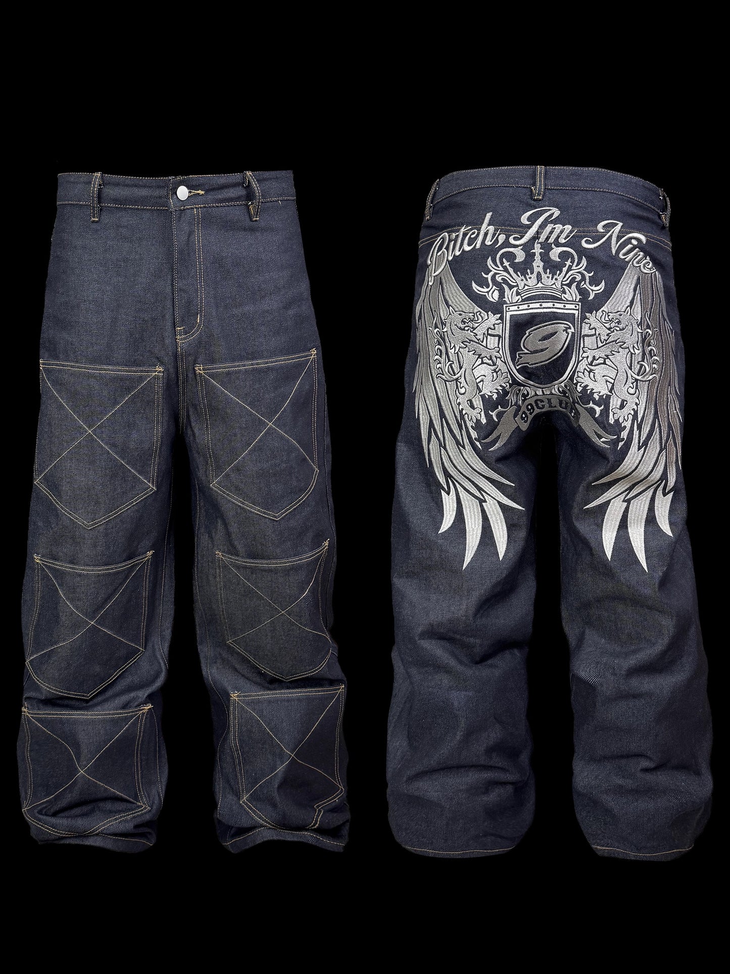 [99CLUB] Straight Leg Original Color Jeans