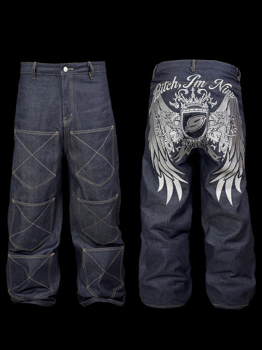 [99CLUB] Straight Leg Original Color Jeans