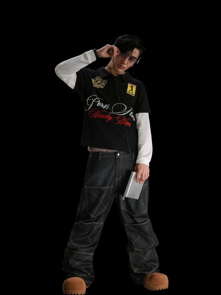 [99CLUB] Straight Leg Original Color Jeans