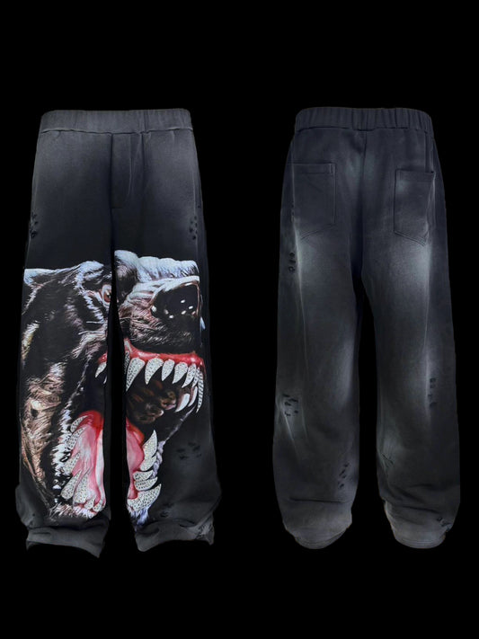 [99CLUB] Distressed Dog Sweatpants