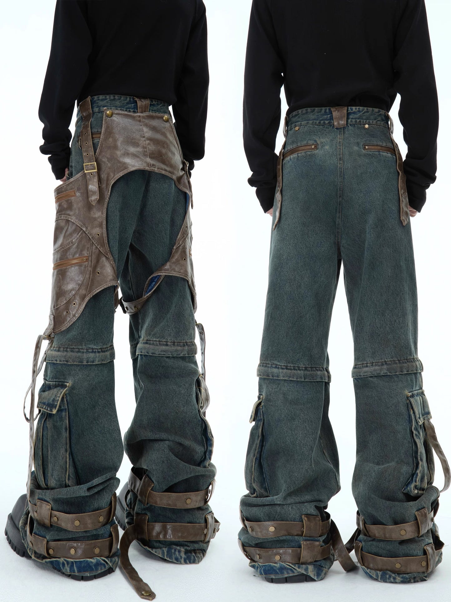 [ARGUE CULTURE] Chaotic Layered Jeans