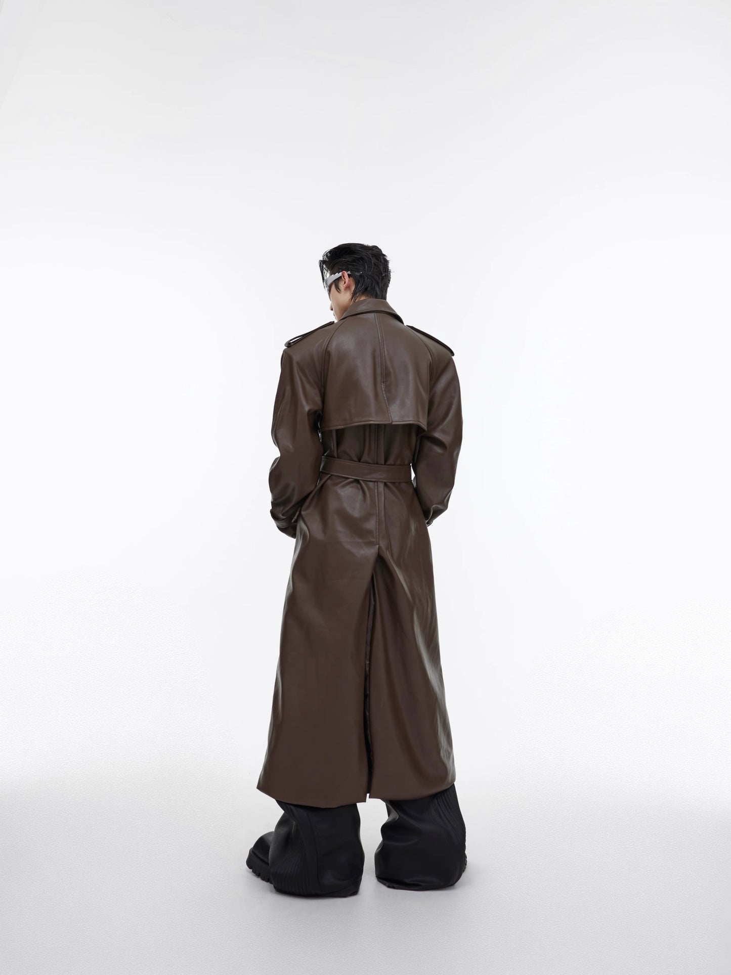 [ARGUE CULTURE] PU Leather Coat
