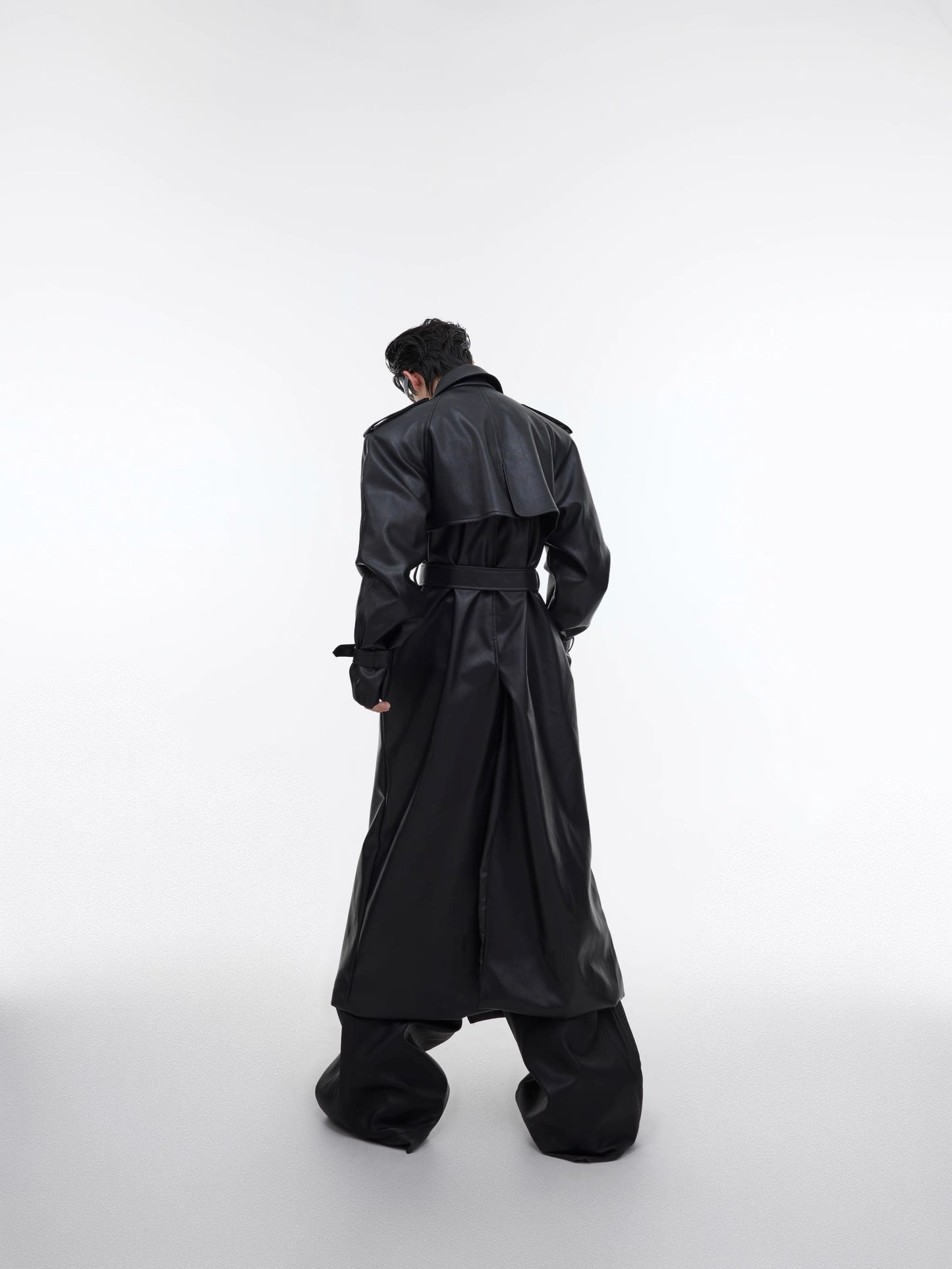 [ARGUE CULTURE] PU Leather Coat