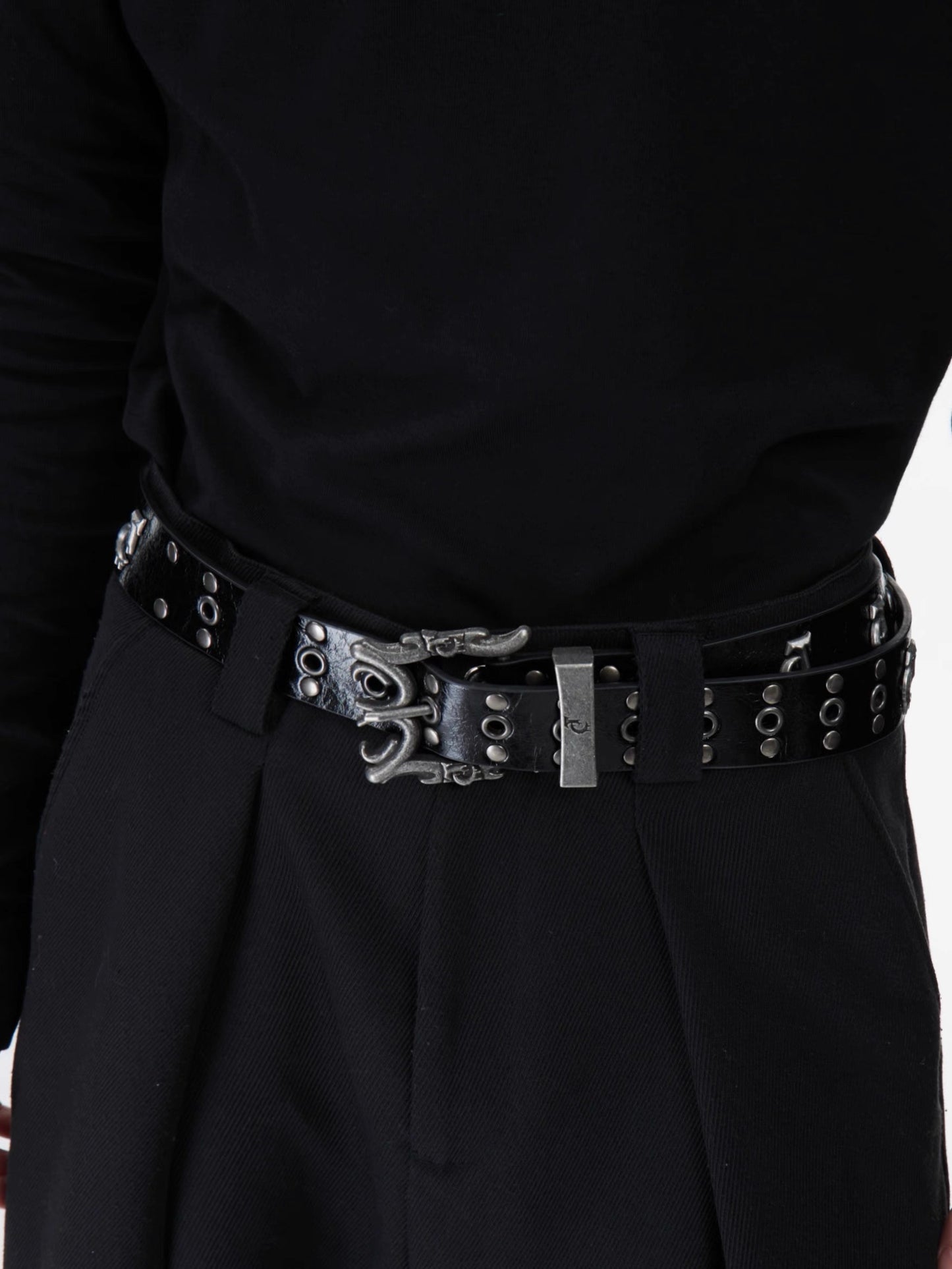 [ARGUE CULTURE] Black Logo Belt