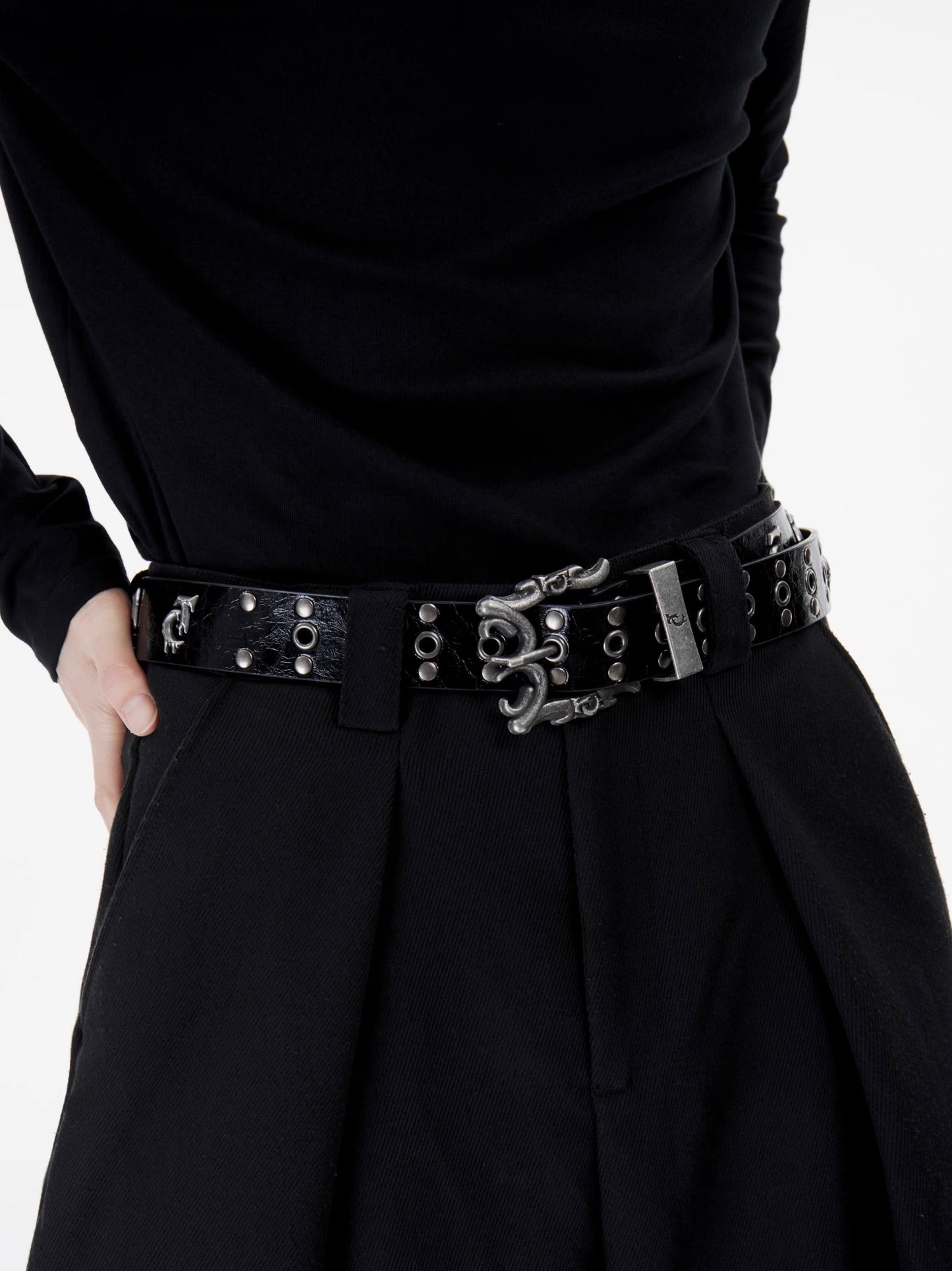 [ARGUE CULTURE] Black Logo Belt